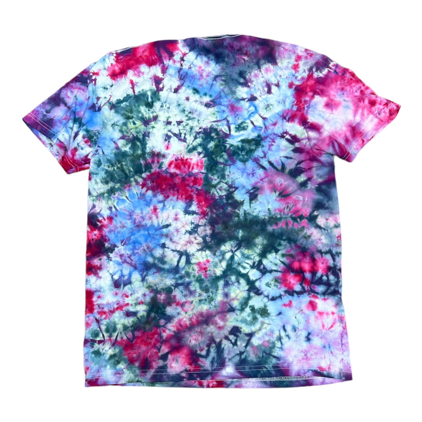 Adult Medium Purple and Navy Blue Scrunch ice Dye Tie Dye Shirt