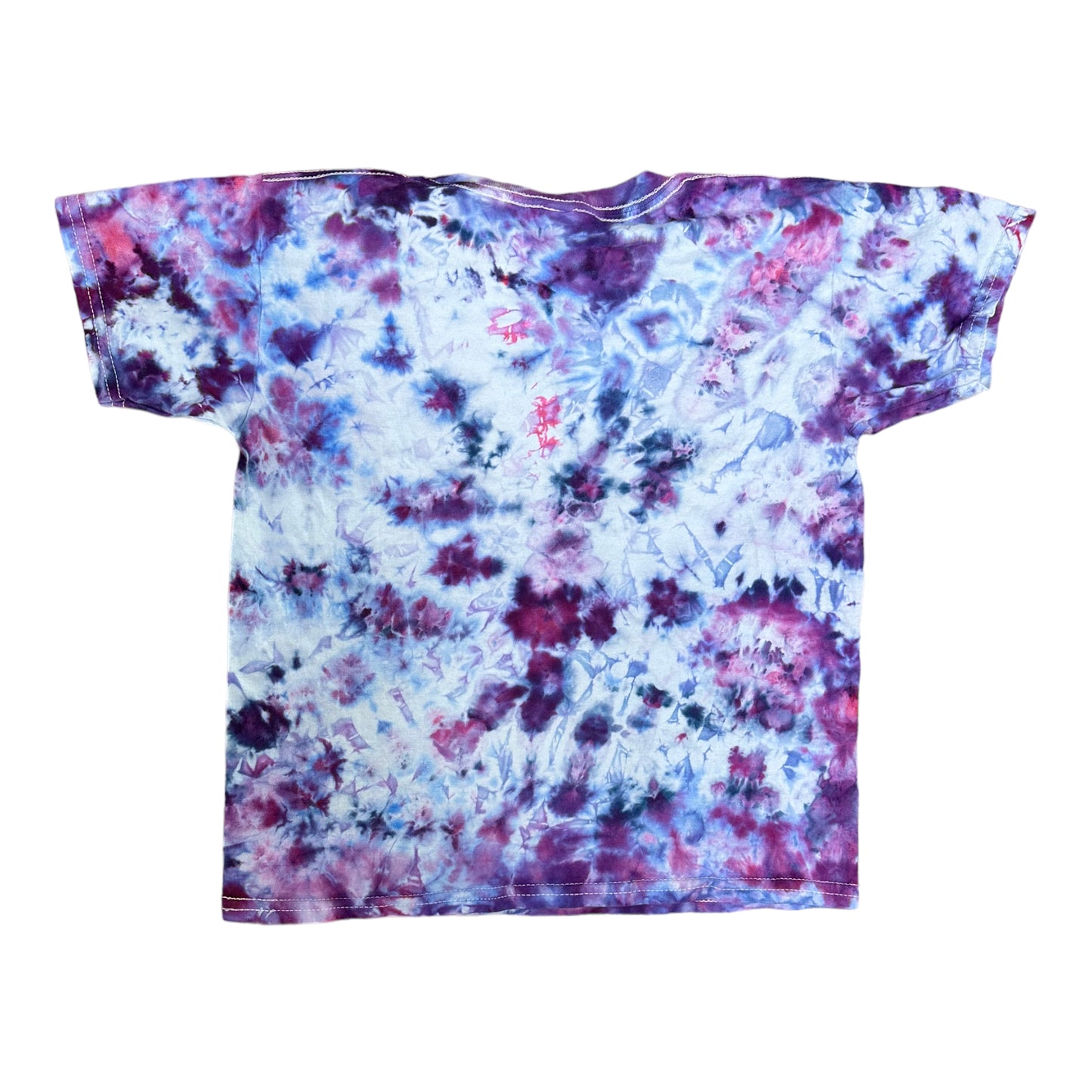 Youth Small Purple Hues Scrunch Ice Dye Tie Dye