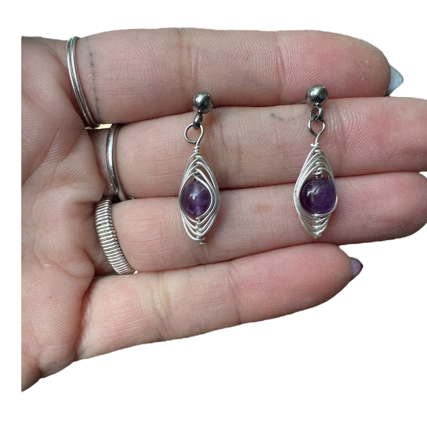 Sterling Silver | 14KT Gold Filled Hypoallergenic Herringbone Dangle Wire Earring