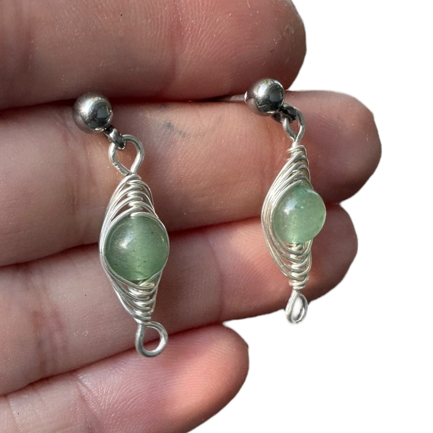 Sterling Silver | 14KT Gold Filled Hypoallergenic Herringbone Dangle Wire Earring