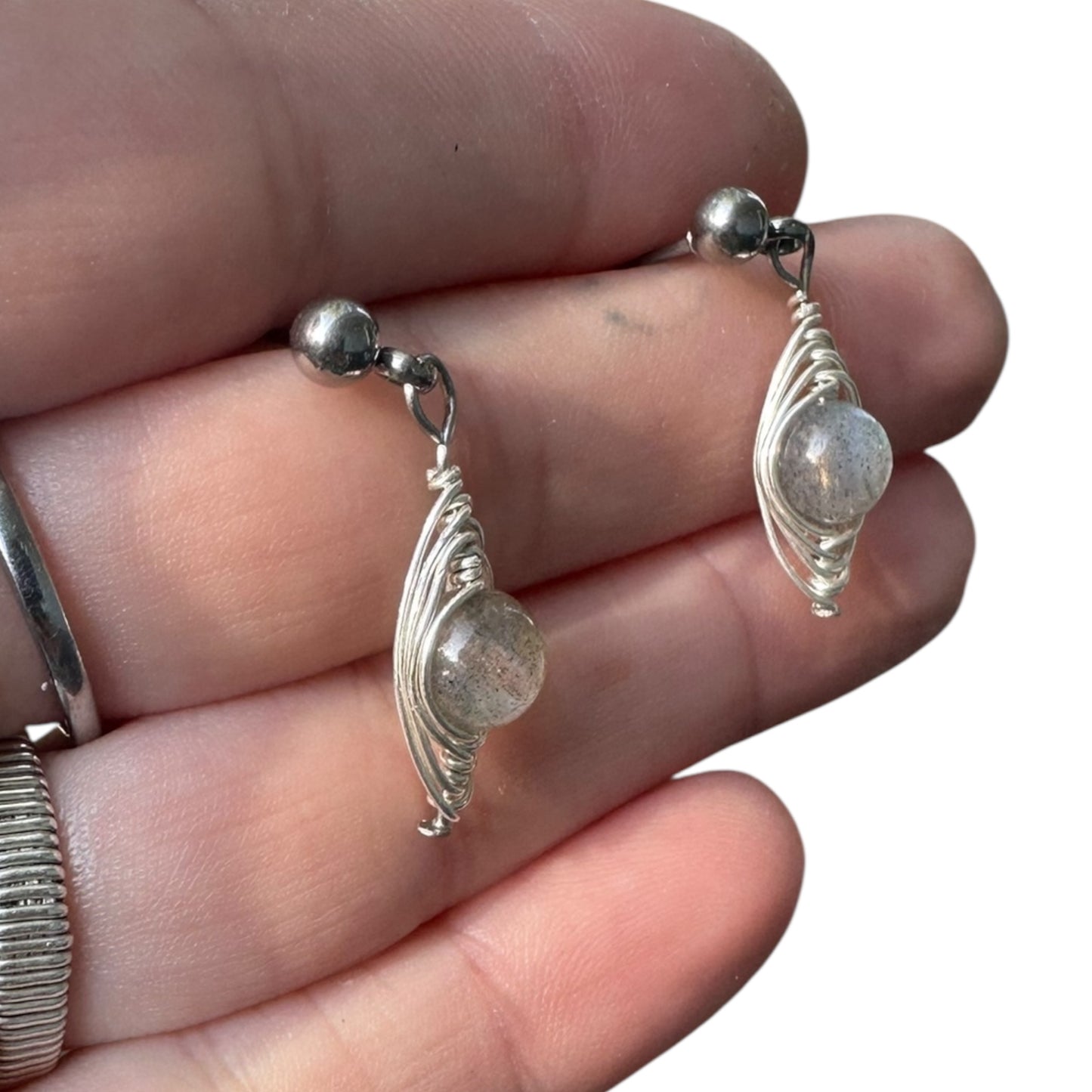 Sterling Silver | 14KT Gold Filled Hypoallergenic Herringbone Dangle Wire Earring