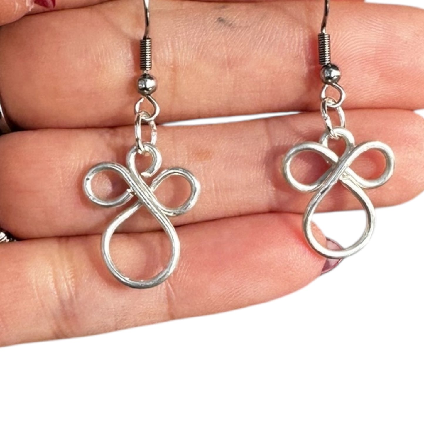 Sterling Silver | 14KT Gold Filled Hypoallergenic Angel Dangle Wire Earring