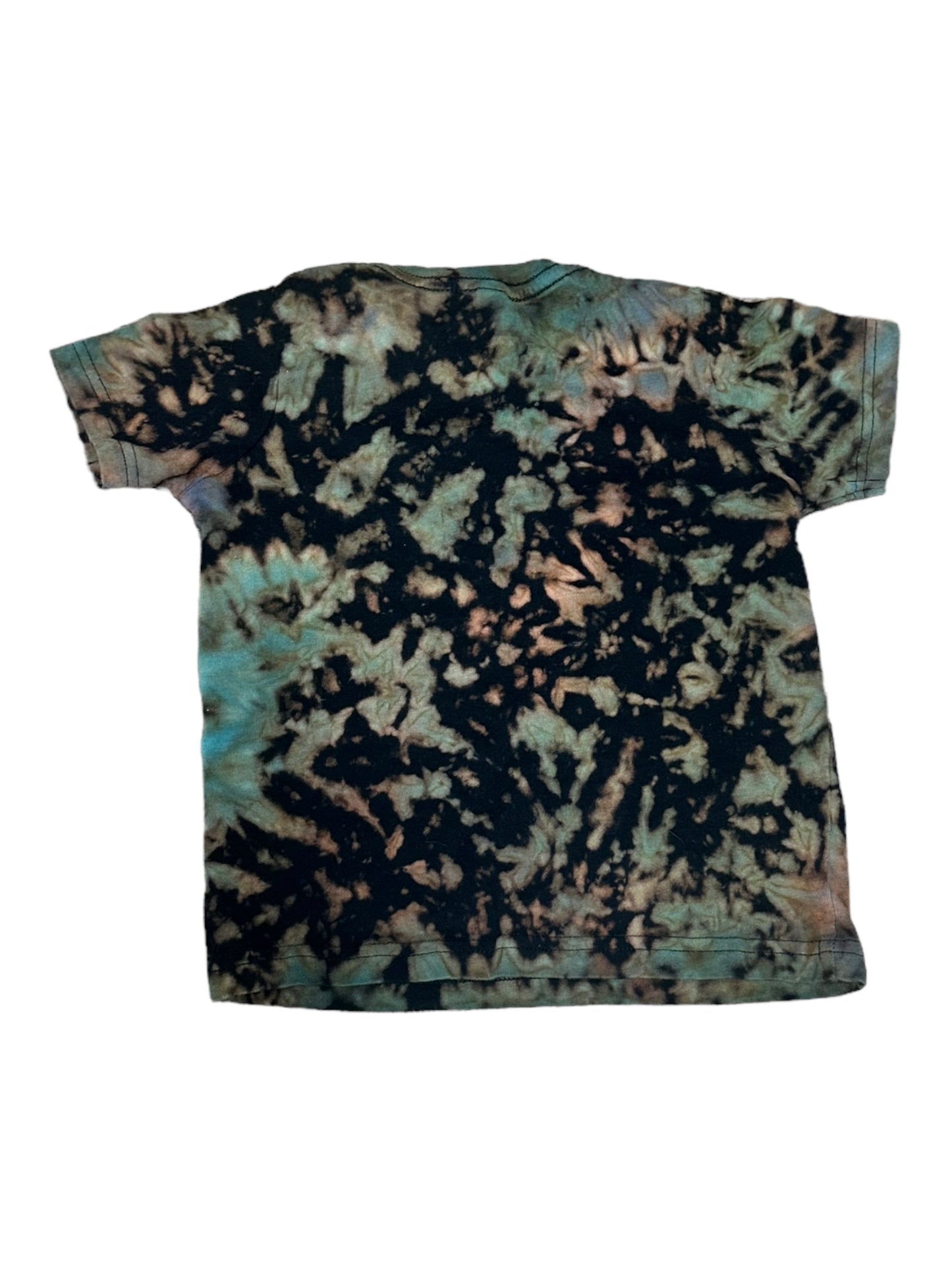 Toddler 4T Blue Pink and Purple Scrunch Reverse Tie Dye Shirt