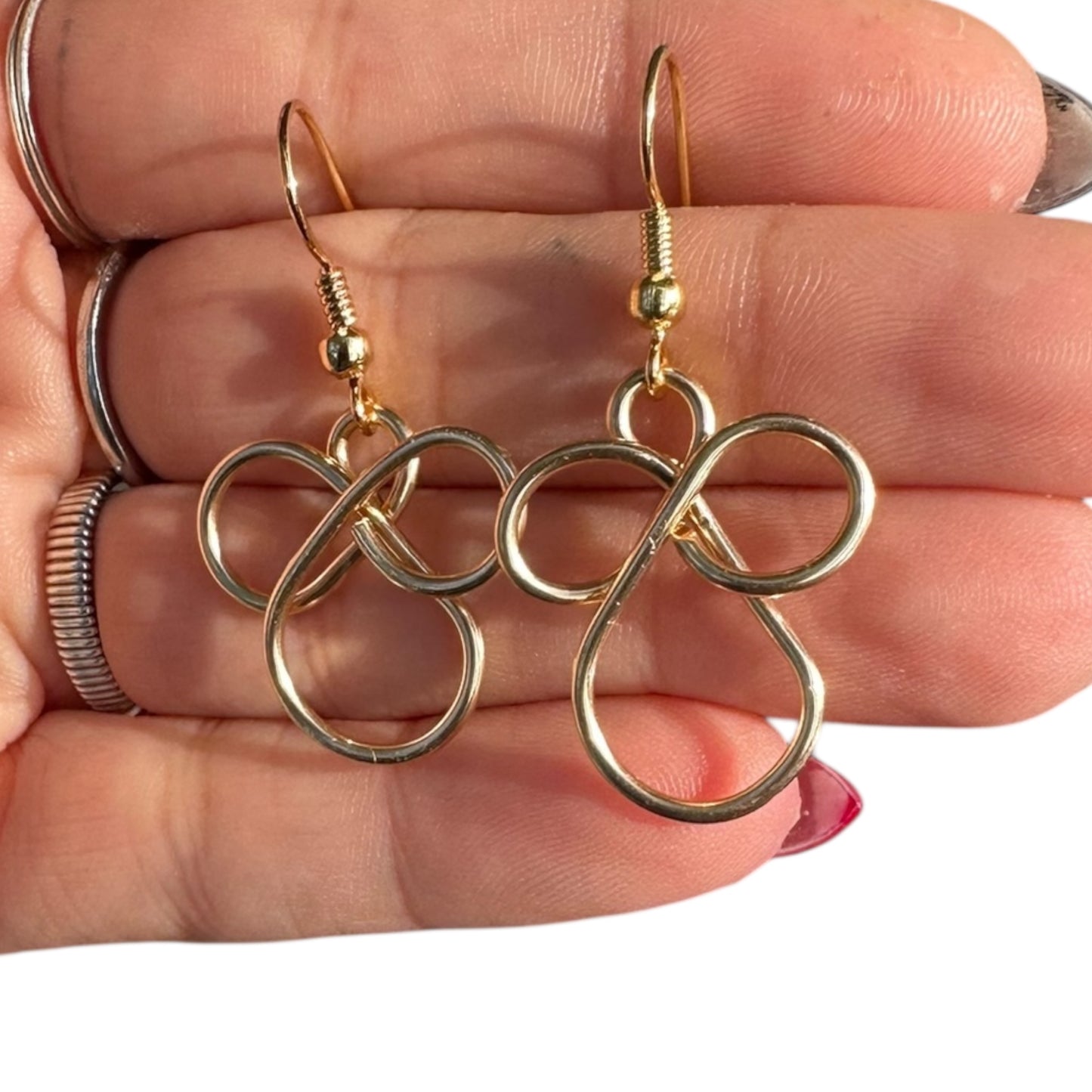 Sterling Silver | 14KT Gold Filled Hypoallergenic Angel Dangle Wire Earring