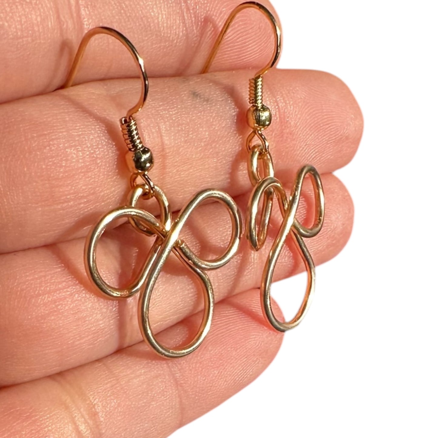 Sterling Silver | 14KT Gold Filled Hypoallergenic Angel Dangle Wire Earring