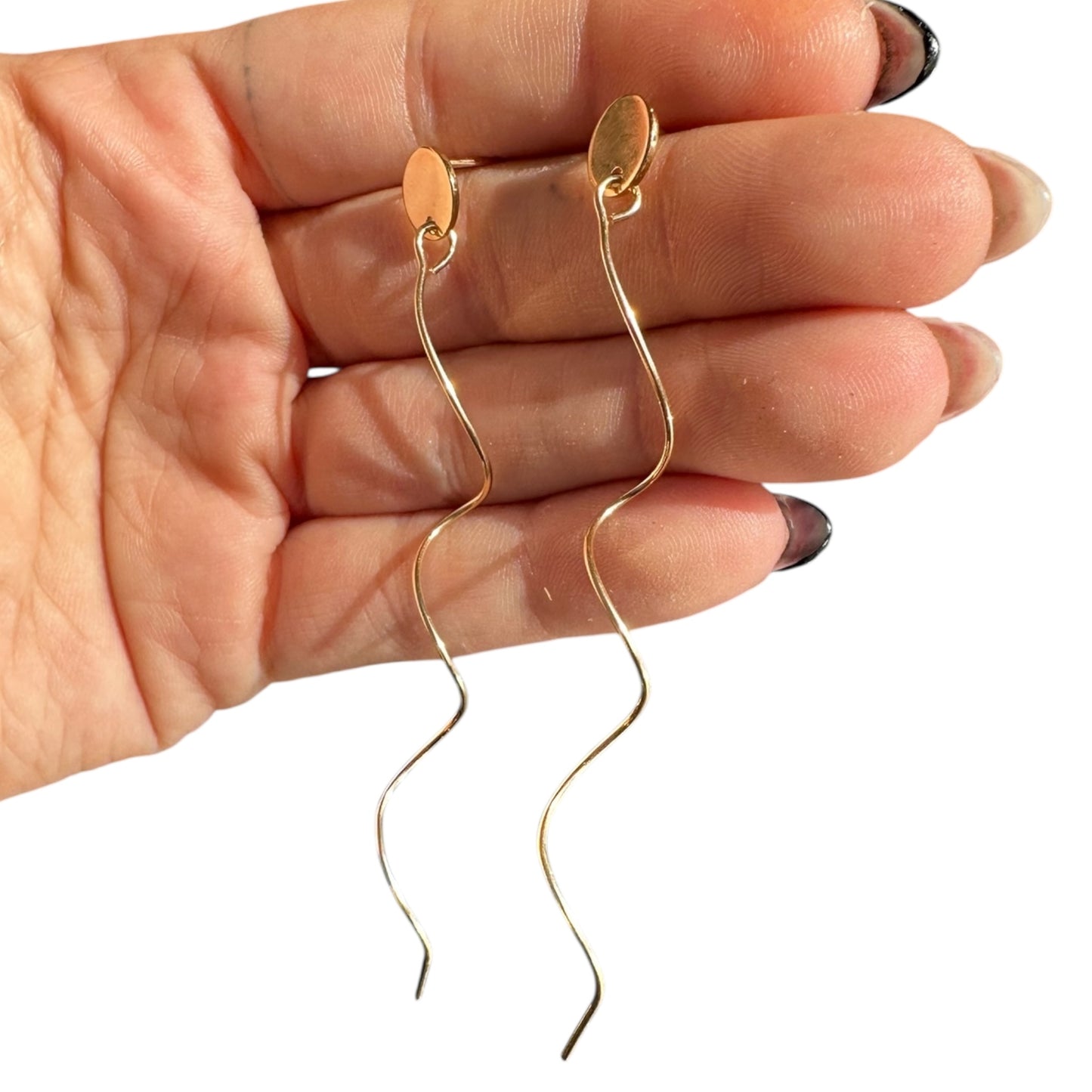 Sterling Silver | 14KT Gold Filled Hypoallergenic Corkscrew Dangle Earrings