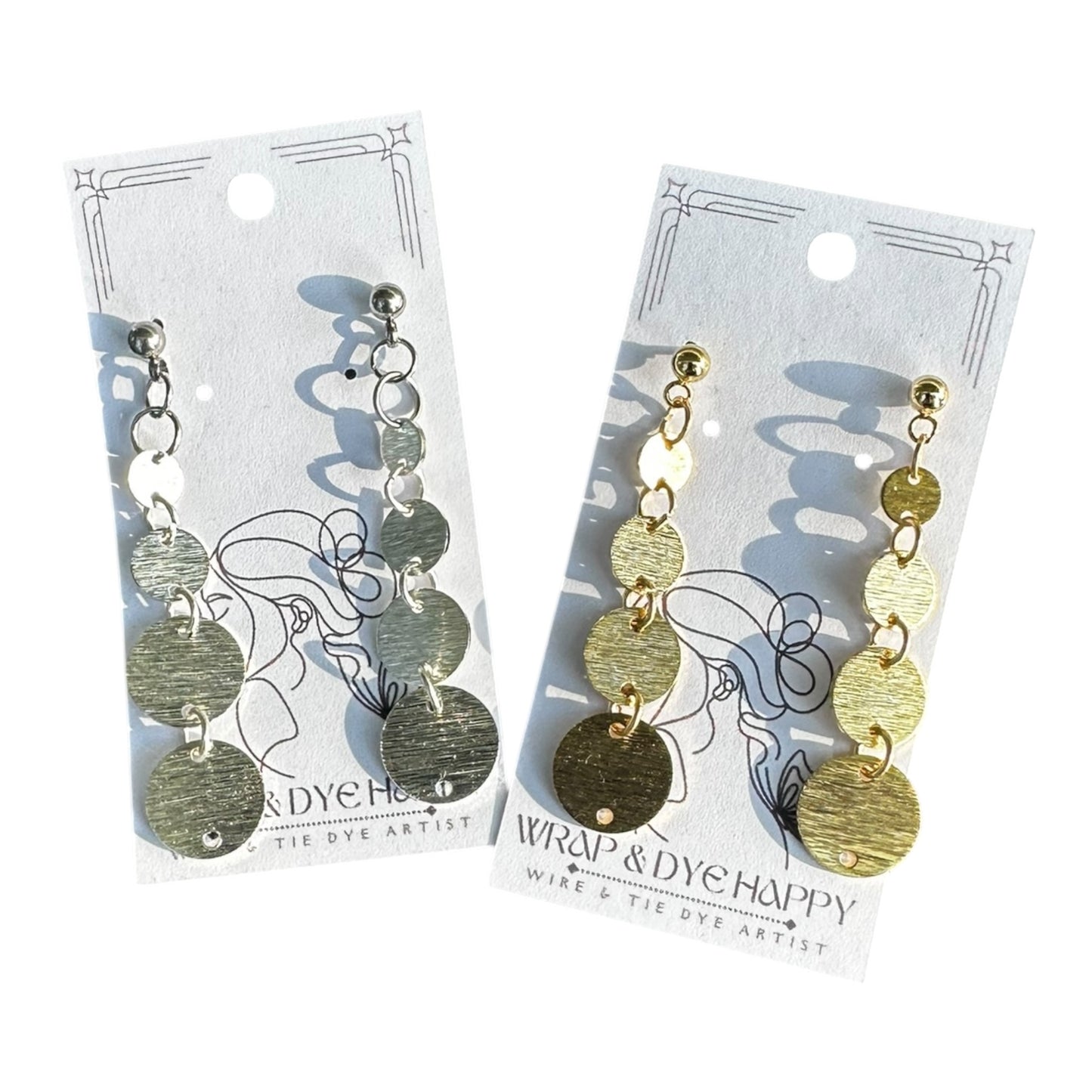 Silver | Gold Hypoallergenic Medallion Dangle Earring