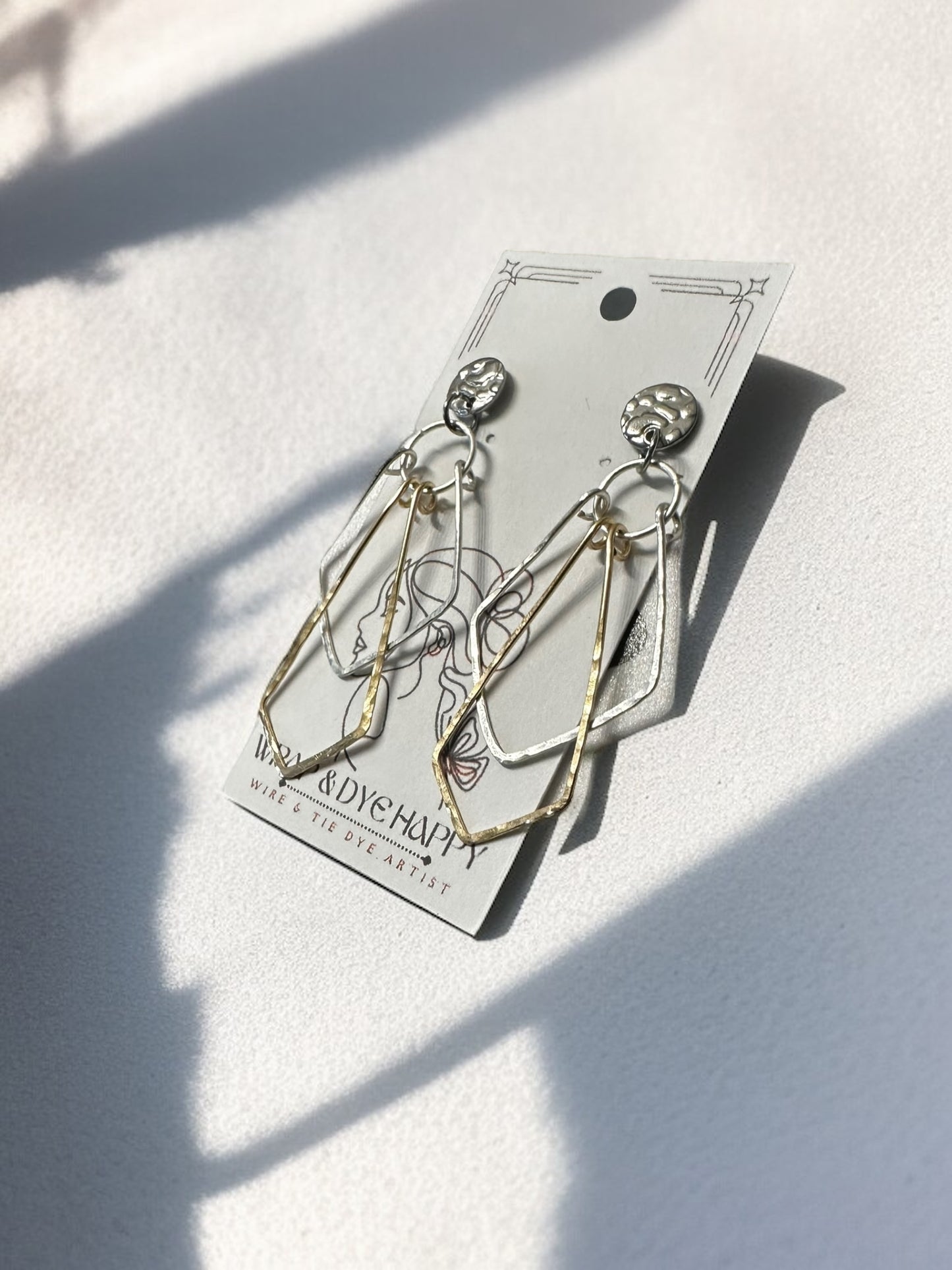 Sterling Silver | 14KT Gold Filled Dangle Wire Earrings