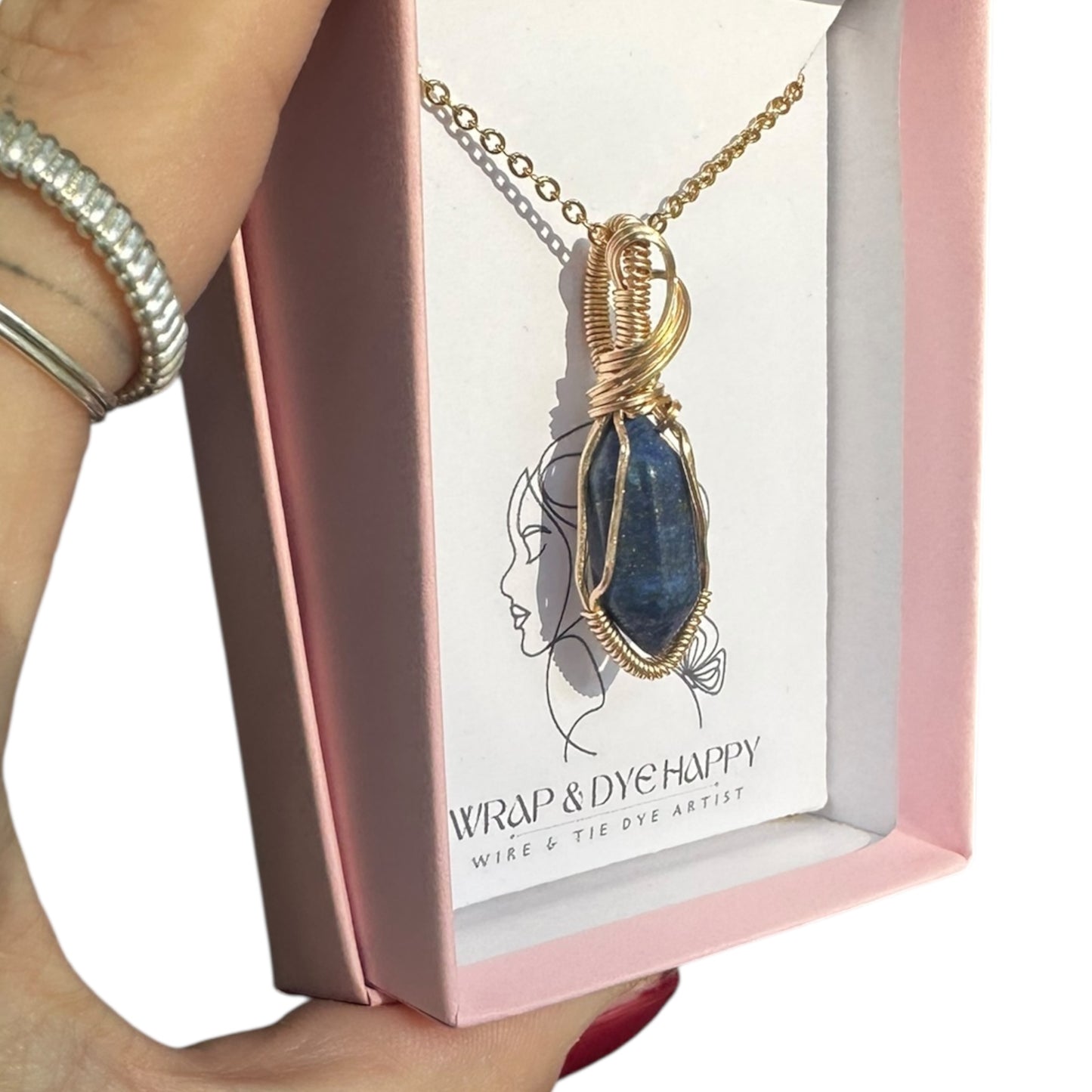 Sterling Silver | 14KT Gold Filled Sodalite Mini Bezel Pendant