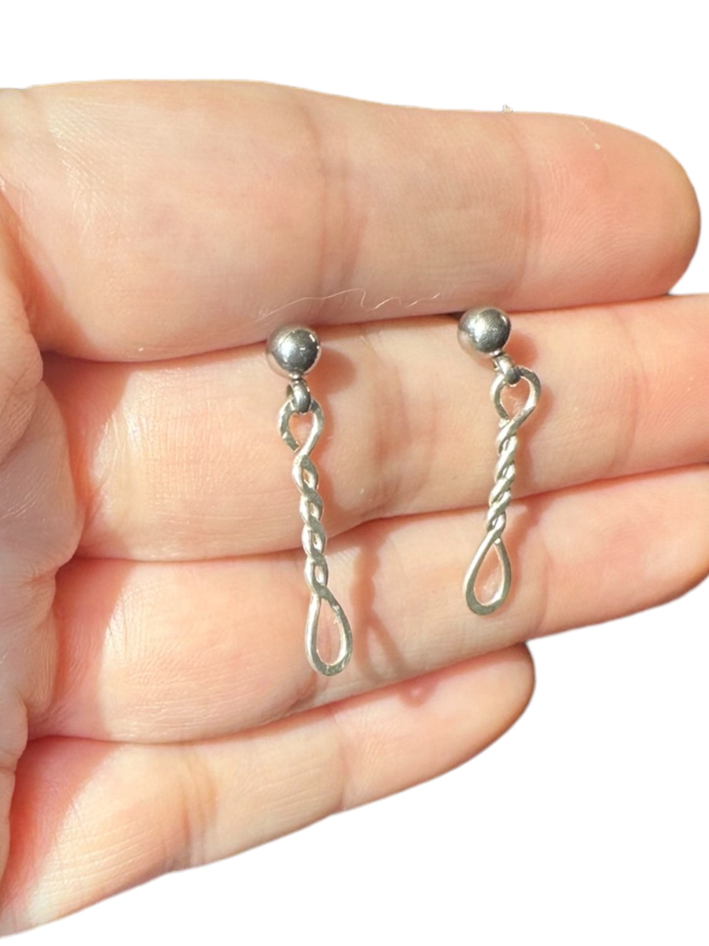 Sterling Silver | 14KT Gold Filled Twisted Wire Earrings
