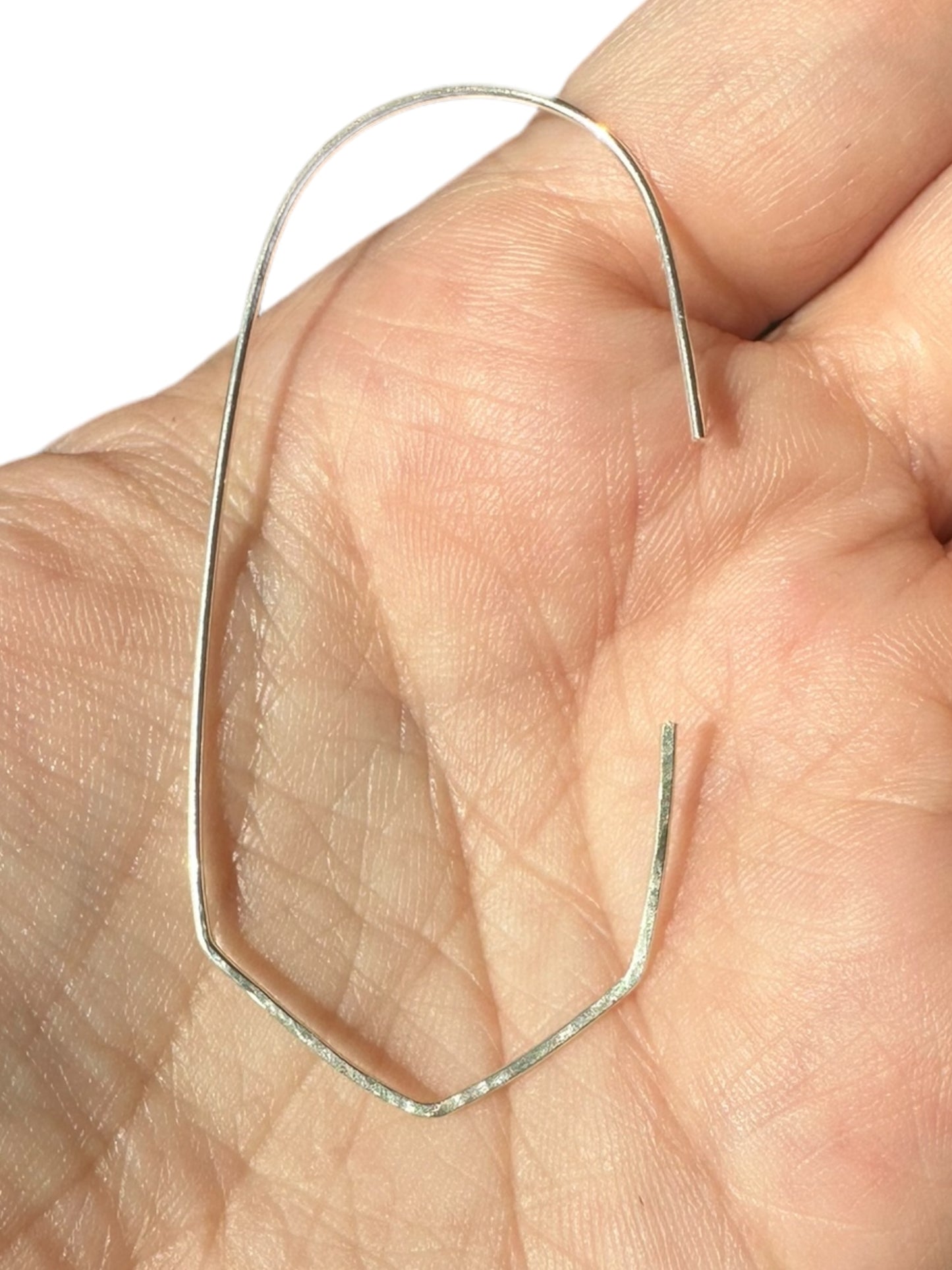Sterling Silver | 14KT Gold Filled Hammered Wire Earring Threader