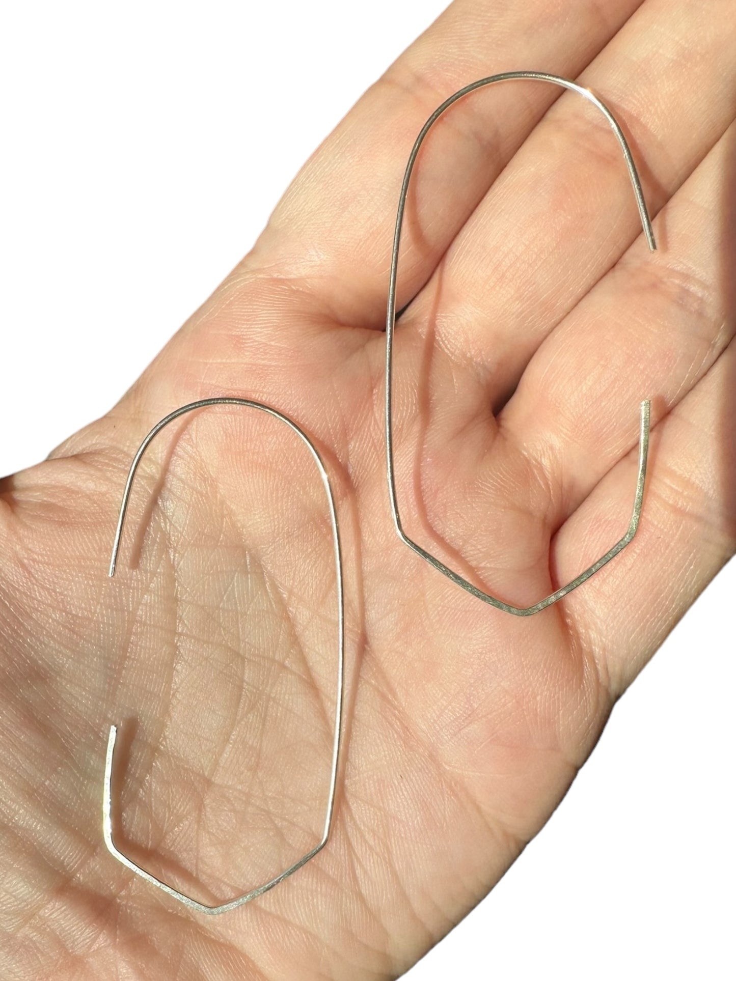 Sterling Silver | 14KT Gold Filled Hammered Wire Earring Threader