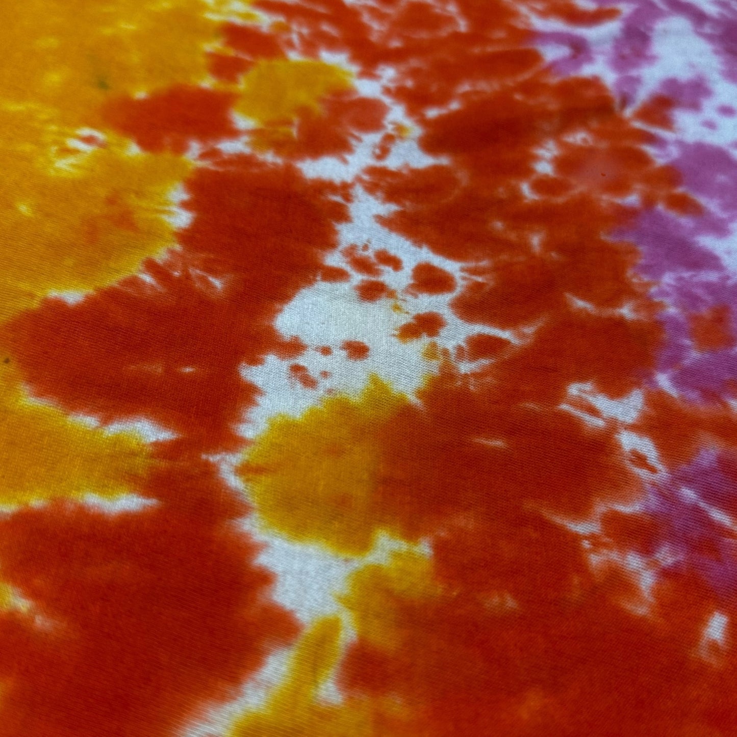 Adult XL Neon Rainbow Scrunch Tie Dye Shirt