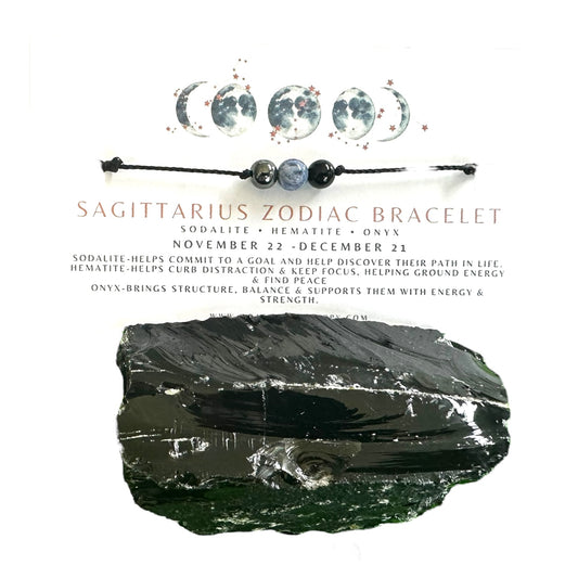 Adjustable Zodiac Horoscope Crystal Bracelet