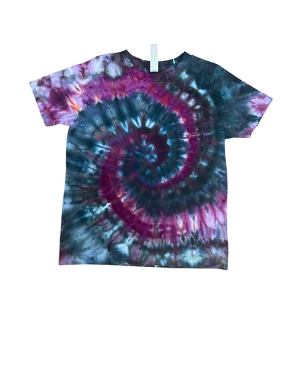 Toddler 4T Black and Purple Spiral Ice Dye Tie Dye Shirt