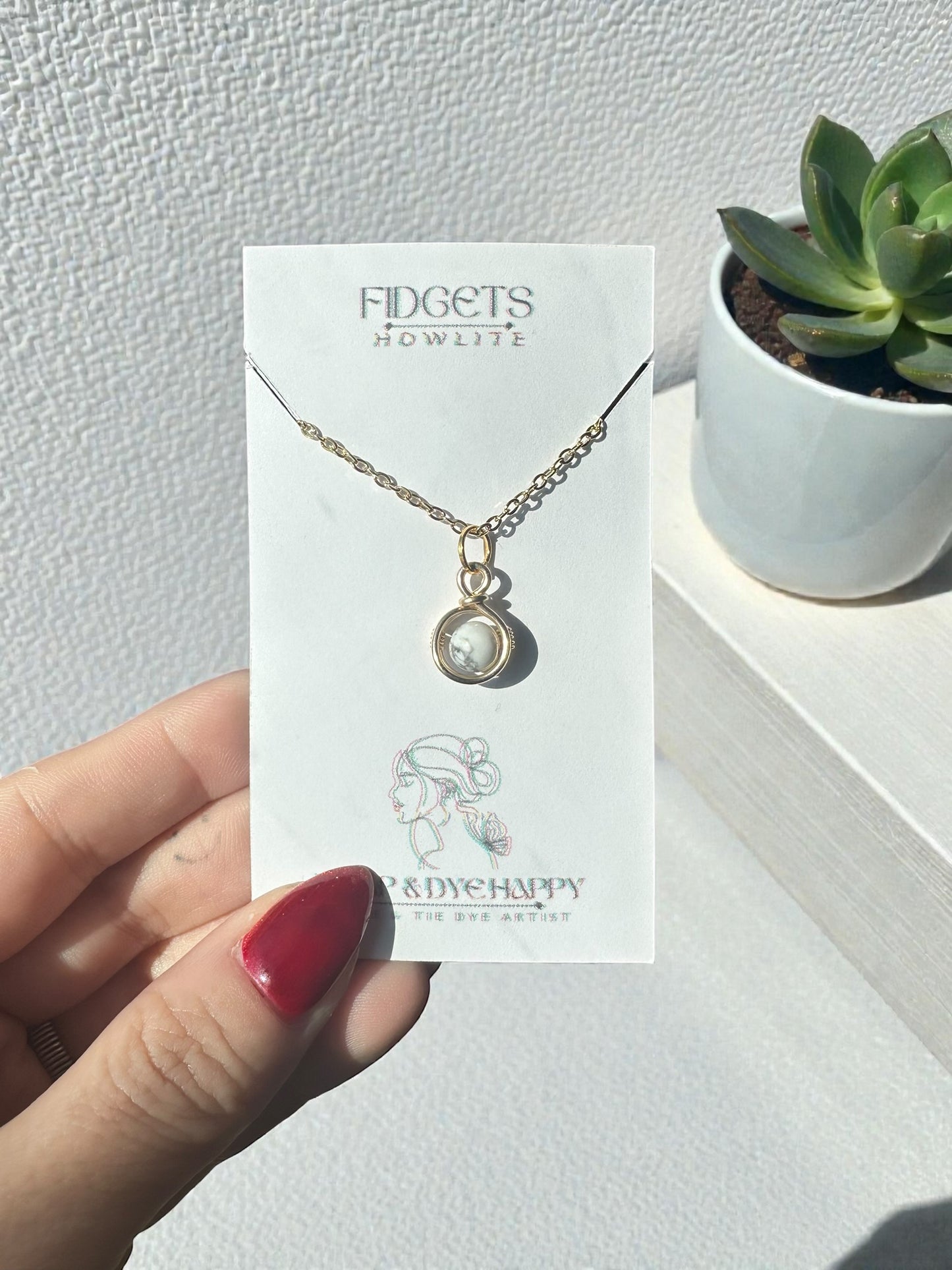 Sterling Silver | 14KT Gold Filled Mini Crystal Fidget Wire Wrapped Pendant