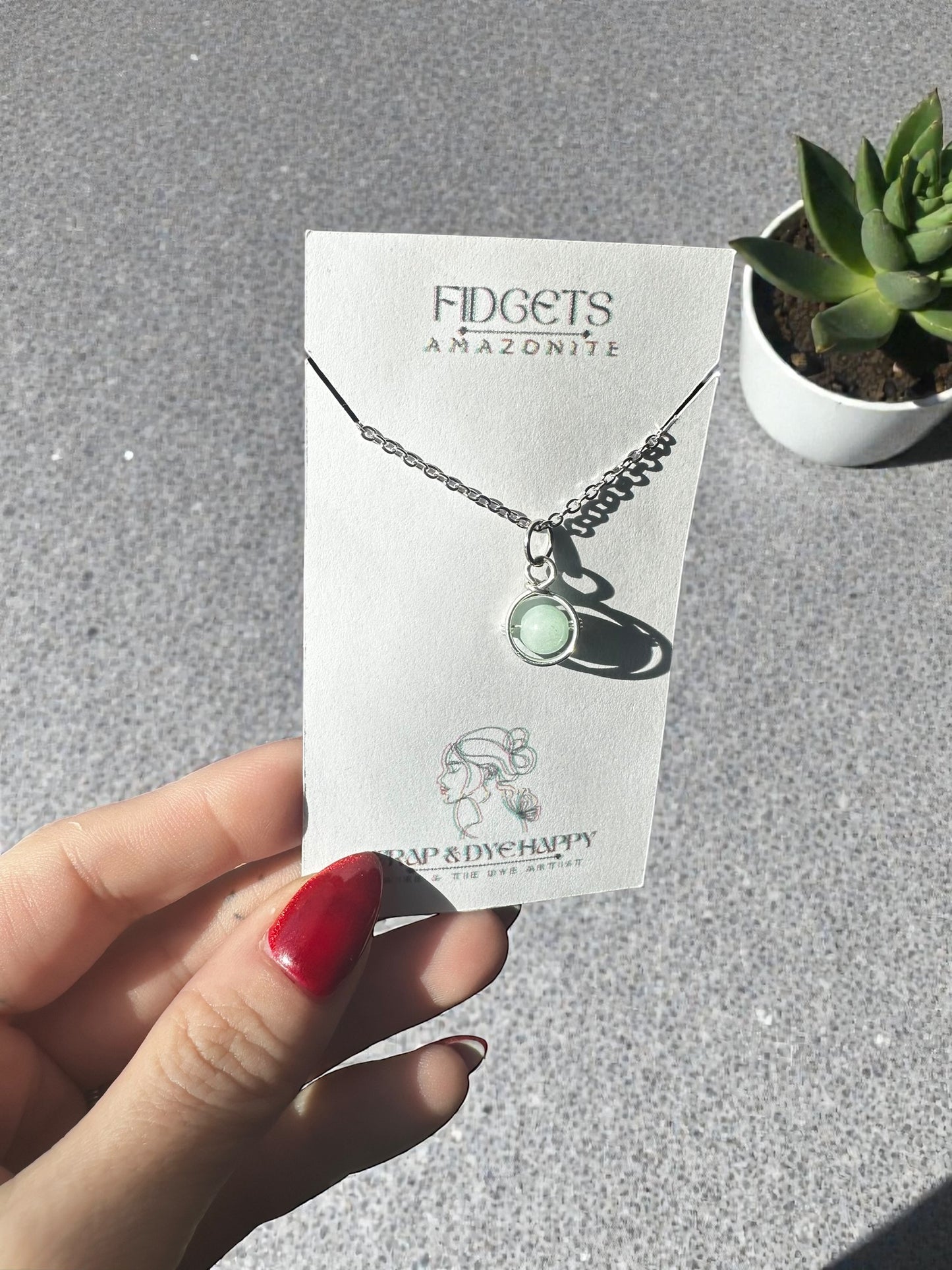 Sterling Silver | 14KT Gold Filled Mini Crystal Fidget Wire Wrapped Pendant