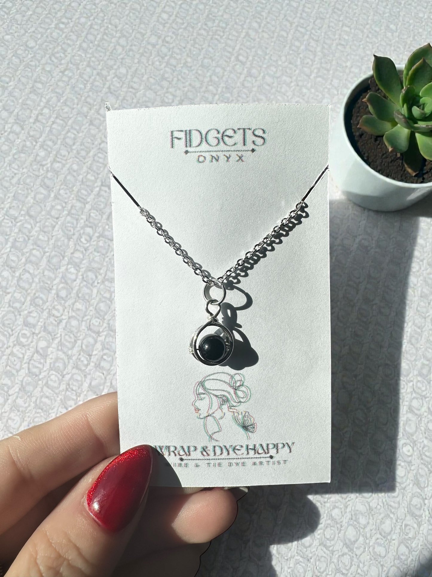 Sterling Silver | 14KT Gold Filled Mini Crystal Fidget Wire Wrapped Pendant