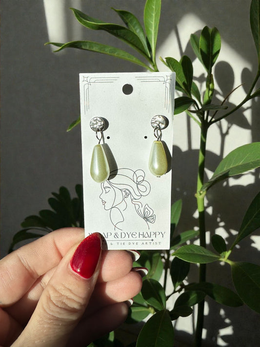 Silver | Gold Hypoallergenic Pearl Dangle Earring