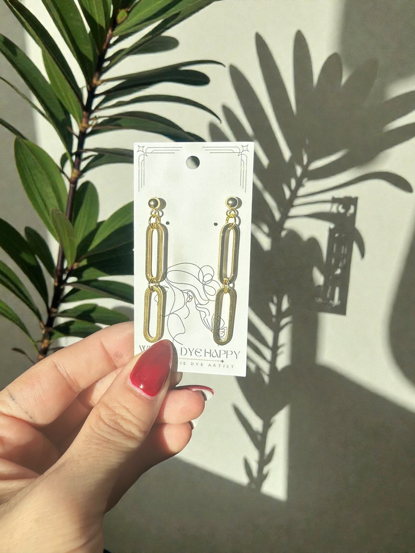 Silver | Gold Hypoallergenic Paperclip Dangle Earring