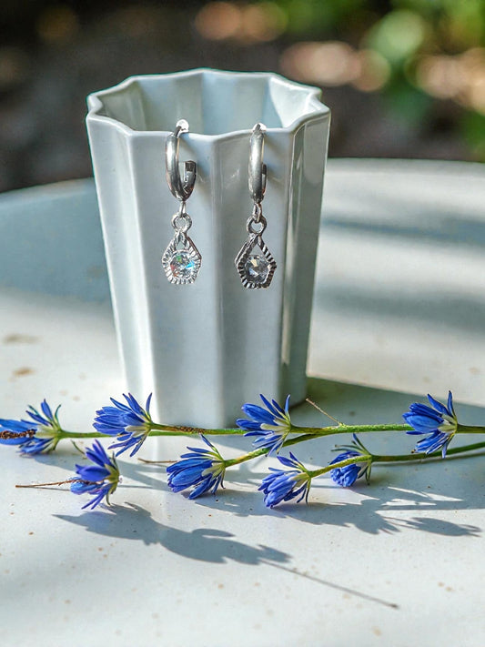 Silver | Gold Hypoallergenic Huggie Dangle Earring