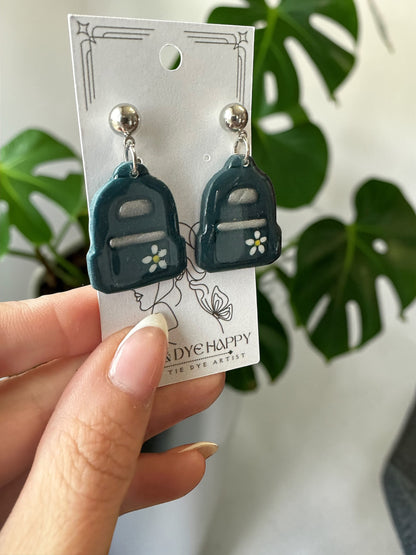 Hypoallergenic Clay Backpack Dangle/Stud Earrings
