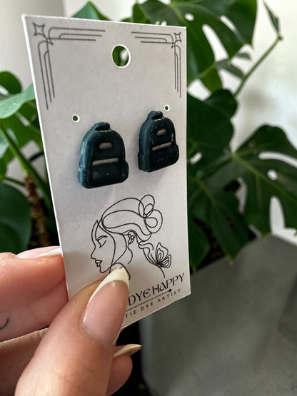 Hypoallergenic Clay Backpack Dangle/Stud Earrings