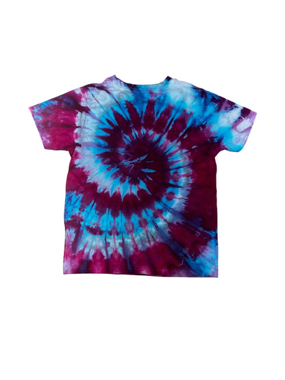 Toddler 5T Blue and Purple Spiral Ice Dye Tie Dye Shirt