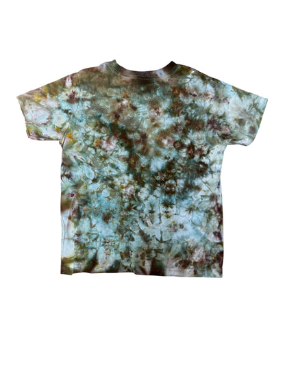 Toddler 5T Green and Blue Scrunch Ice Dye Tie Dye Shirt
