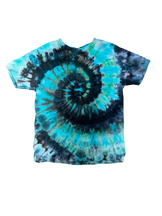 Toddler 5T Black and Blue Scrunch Ice Dye Tie Dye Shirt