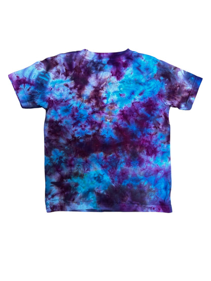 Toddler 4T Blue and Purple Scrunch Ice Dye Tie Dye Shirt
