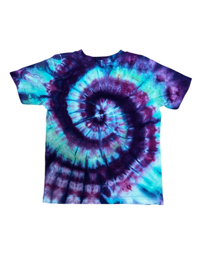 Toddler 4T Blue Green and Purple Spiral Ice Dye Tie Dye Shirt