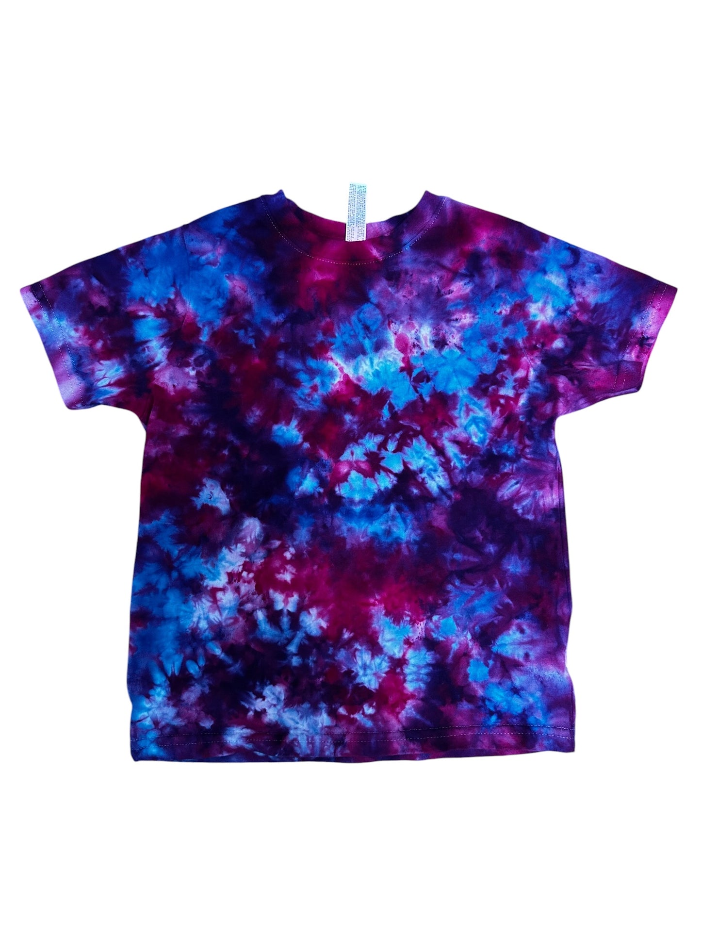 Toddler 5T Blue and Purple Scrunch Ice Dye Tie Dye Shirt