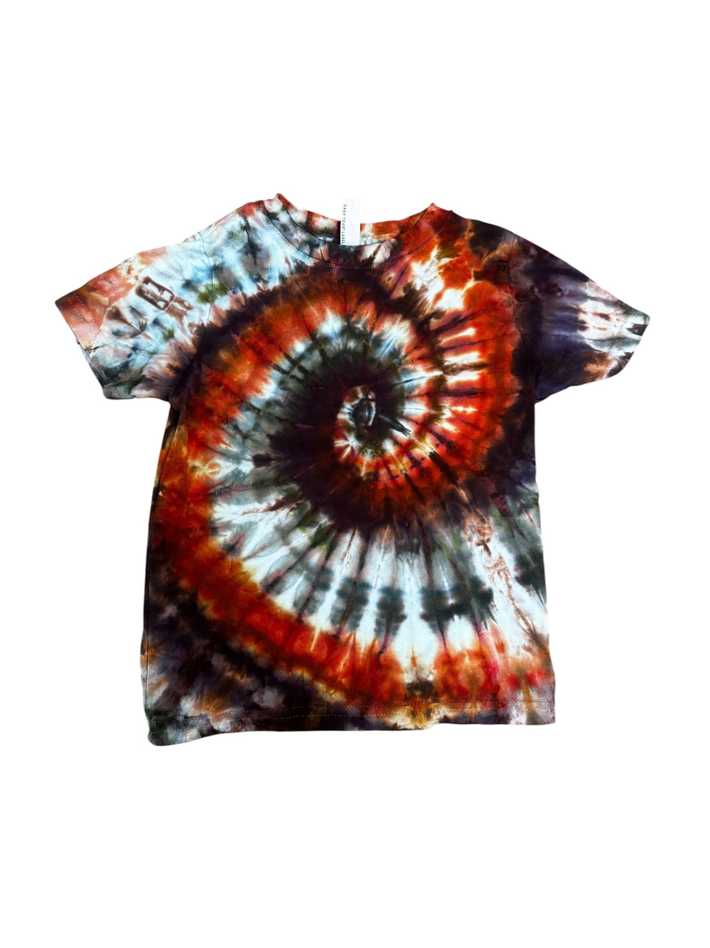 Toddler 4T Purple Black and Red Spiral Ice Dye Tie Dye Shirt
