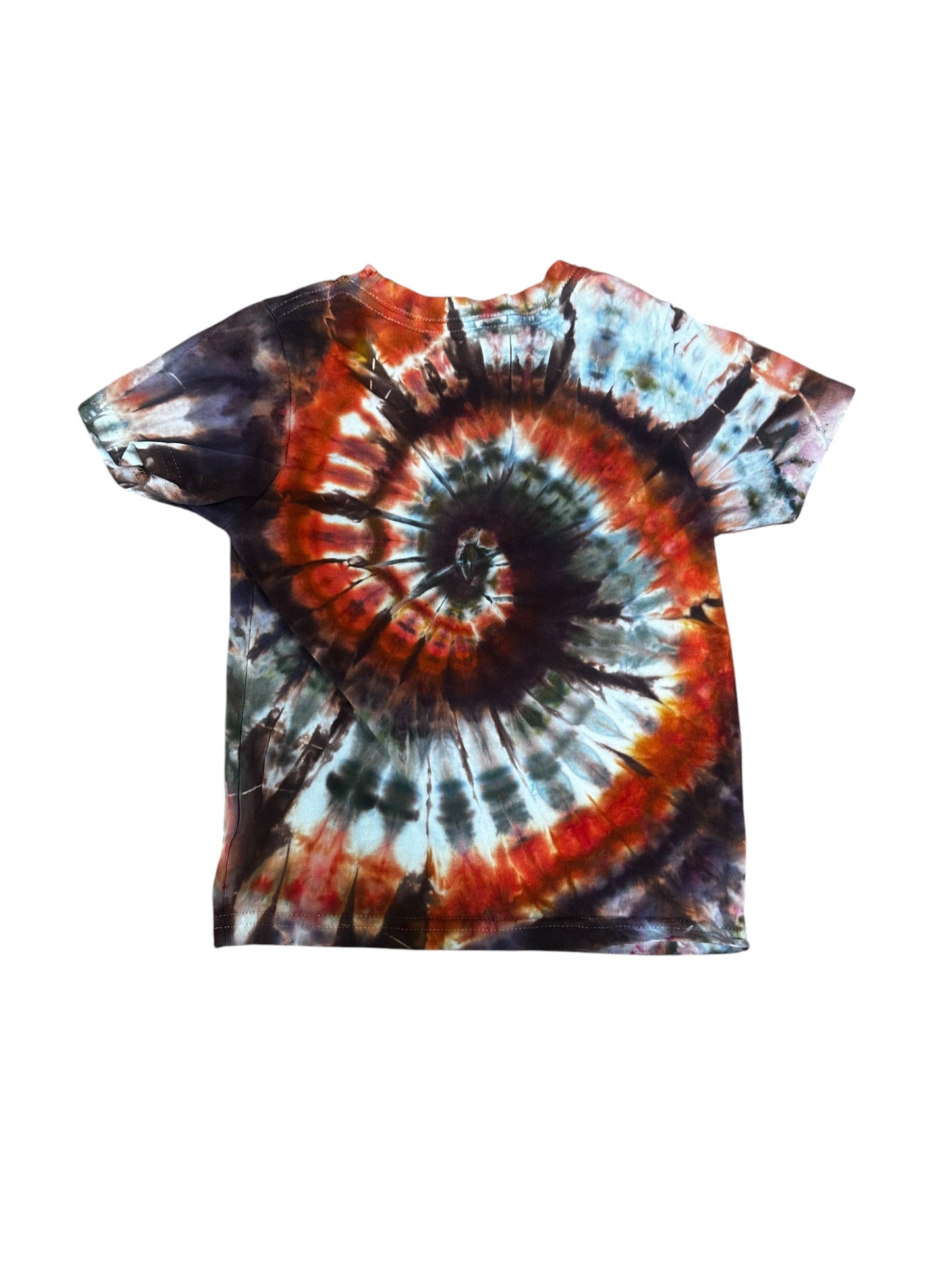 Toddler 4T Purple Black and Red Spiral Ice Dye Tie Dye Shirt