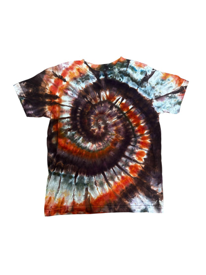 Toddler 5T Black Red and Purple Spiral Ice Dye Tie Dye Shirt