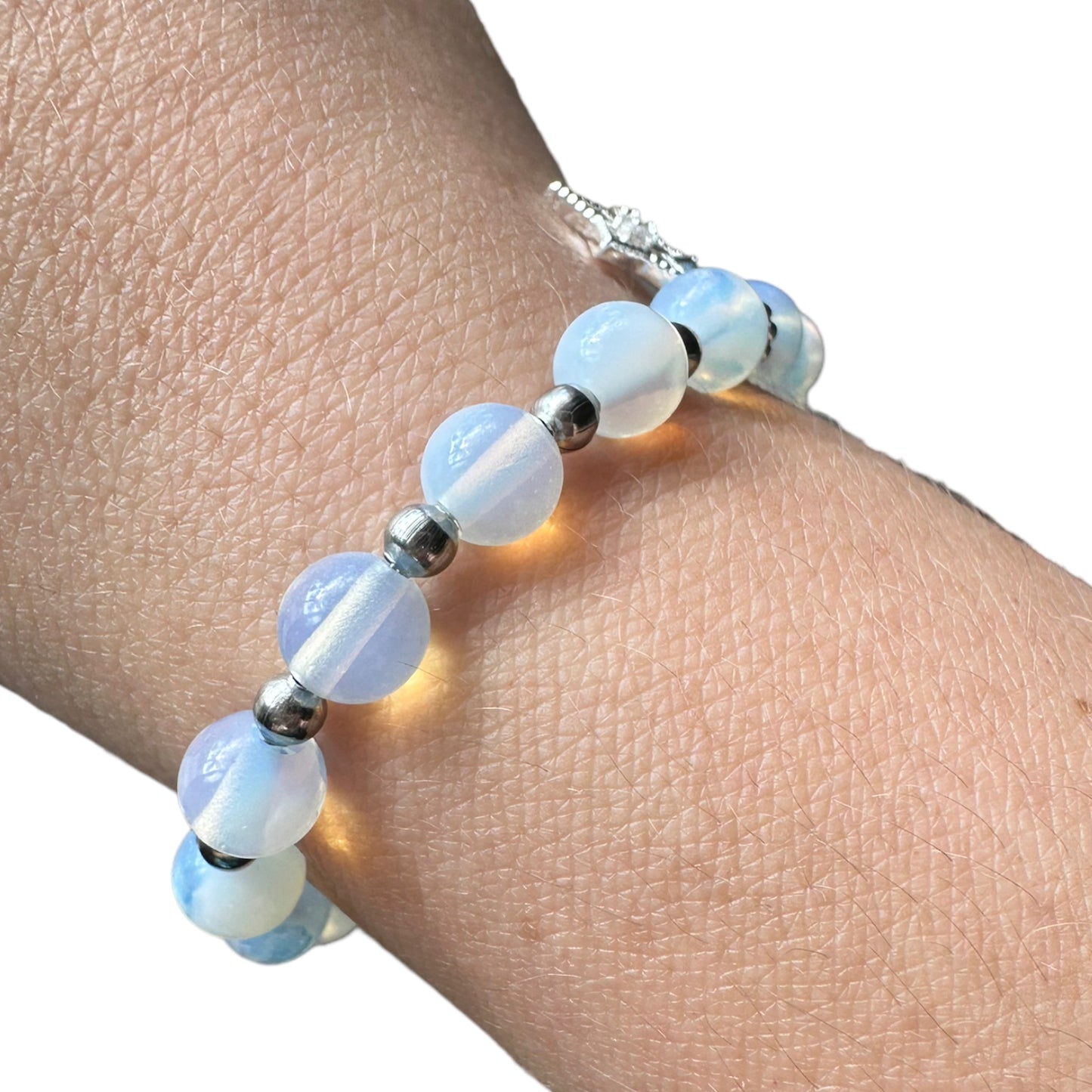 Opalite Adjustable Moon/Star Crystal Bracelet