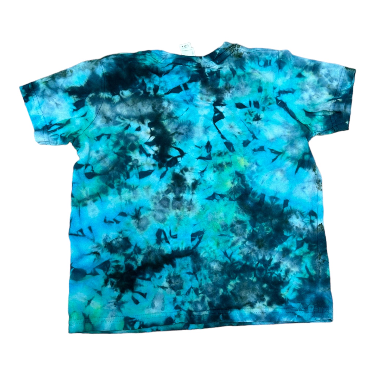 Toddler 4T Various Blues Scrunch Ice Dye Tie Dye Shirt