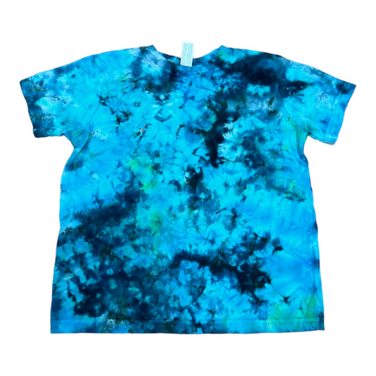 Toddler 4T Various Blues Scrunch Ice Dye Tie Dye Shirt