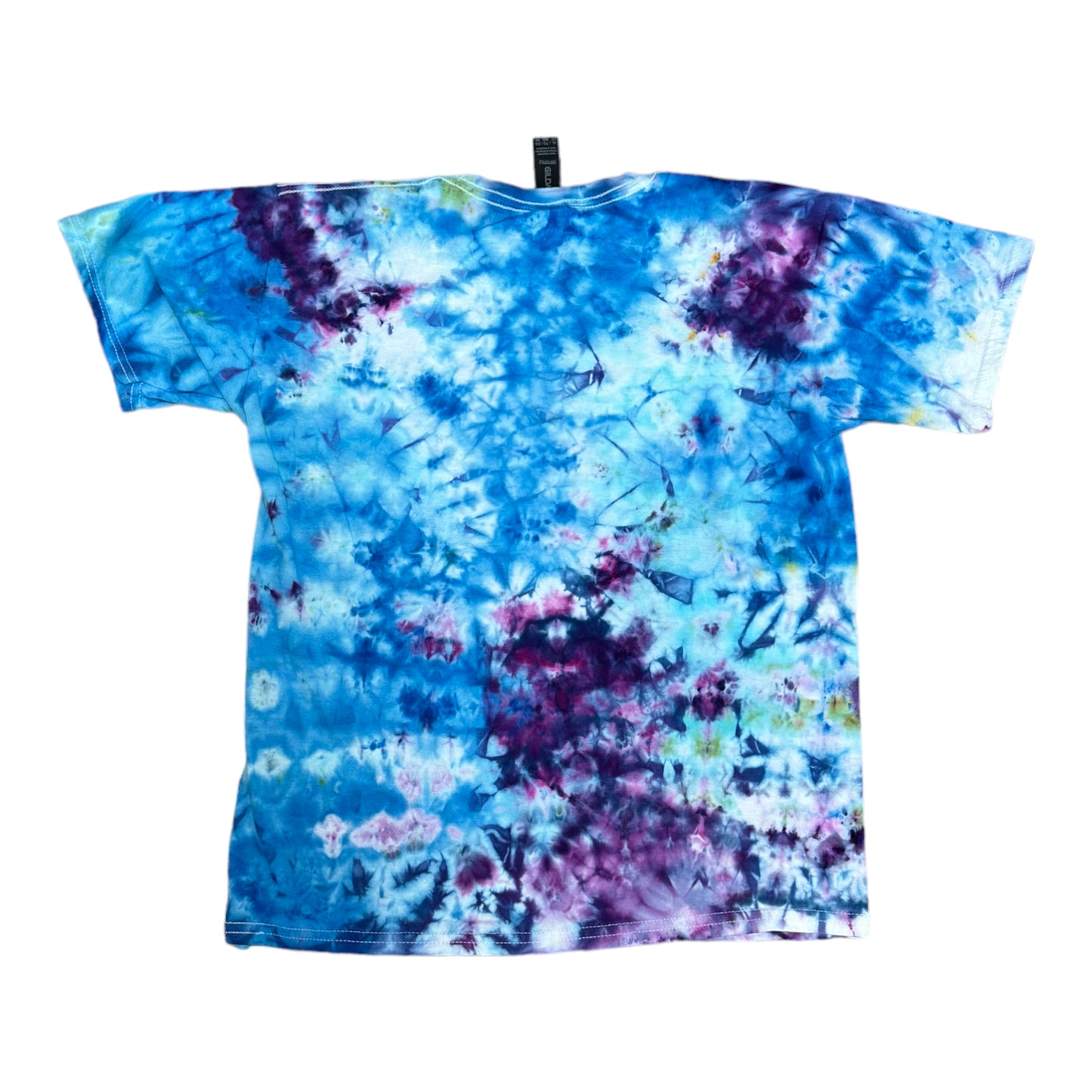 Youth XL Purple and Blue Scrunch Ice Dye Tie Dye Shirt