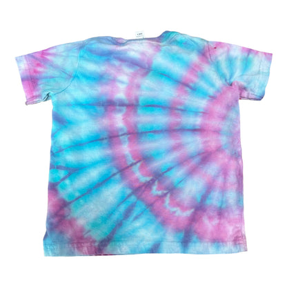 Toddler 3T  Blue and Pink Side Spiral Ice Dye Tie Dye Shirt