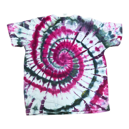 Toddler 2T Purple and Black Spiral Ice Dye Tie Dye Shirt