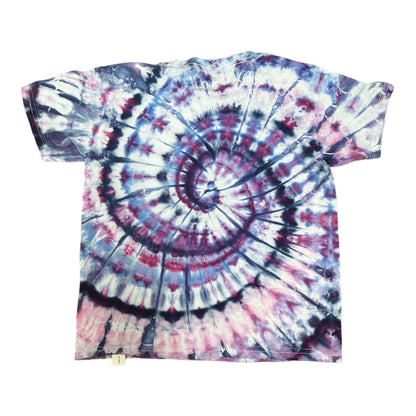 Youth XS Purple Hues Spiral Ice Dye Tie Dye T-Shirt