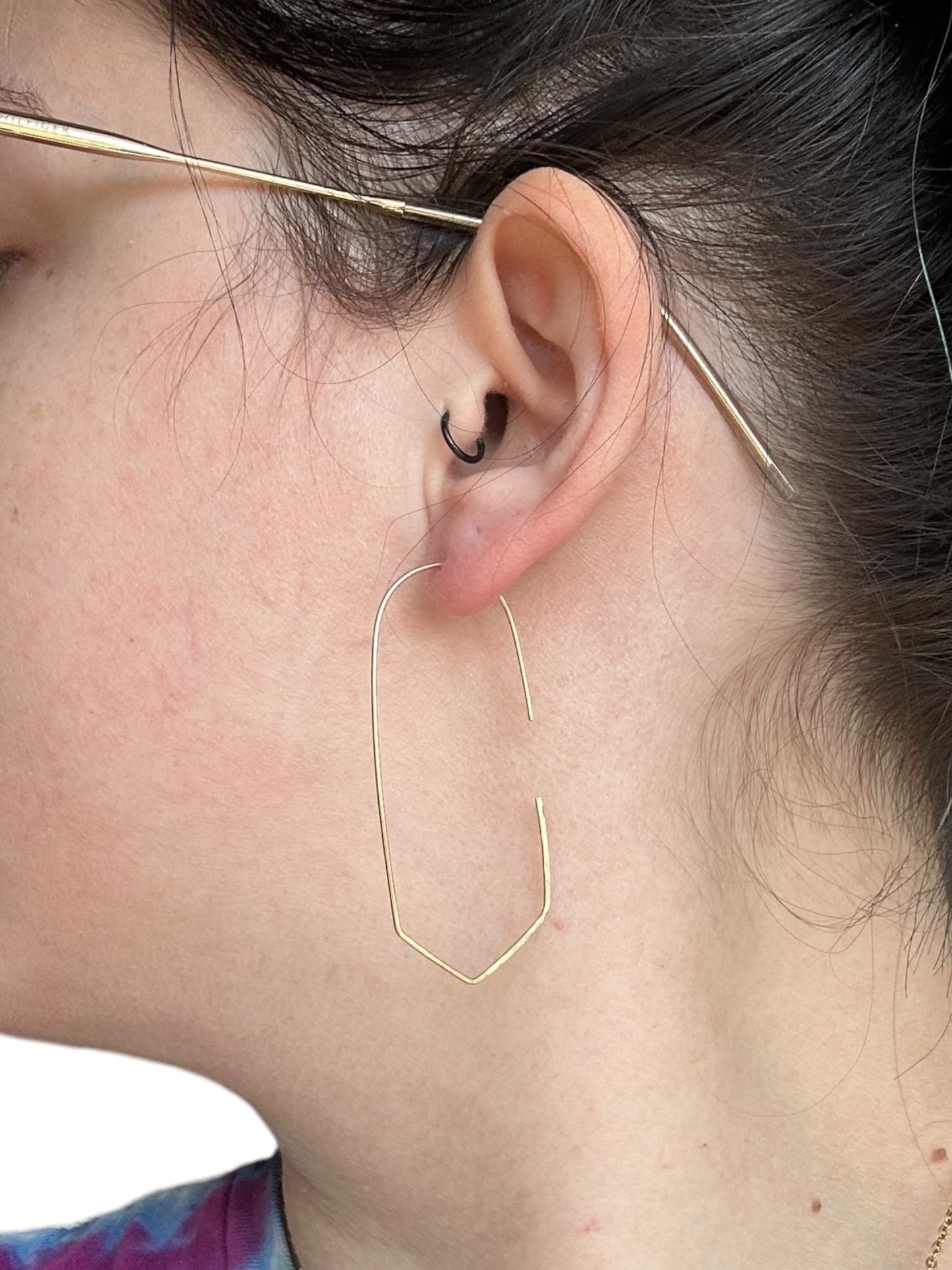 Sterling Silver | 14KT Gold Filled Hammered Wire Earring Threader