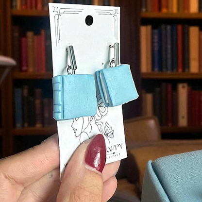 Hypoallergenic Clay Book Dangle Earrings