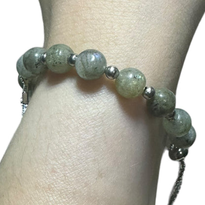 Labradorite Adjustable Moon/Star Crystal Bracelet