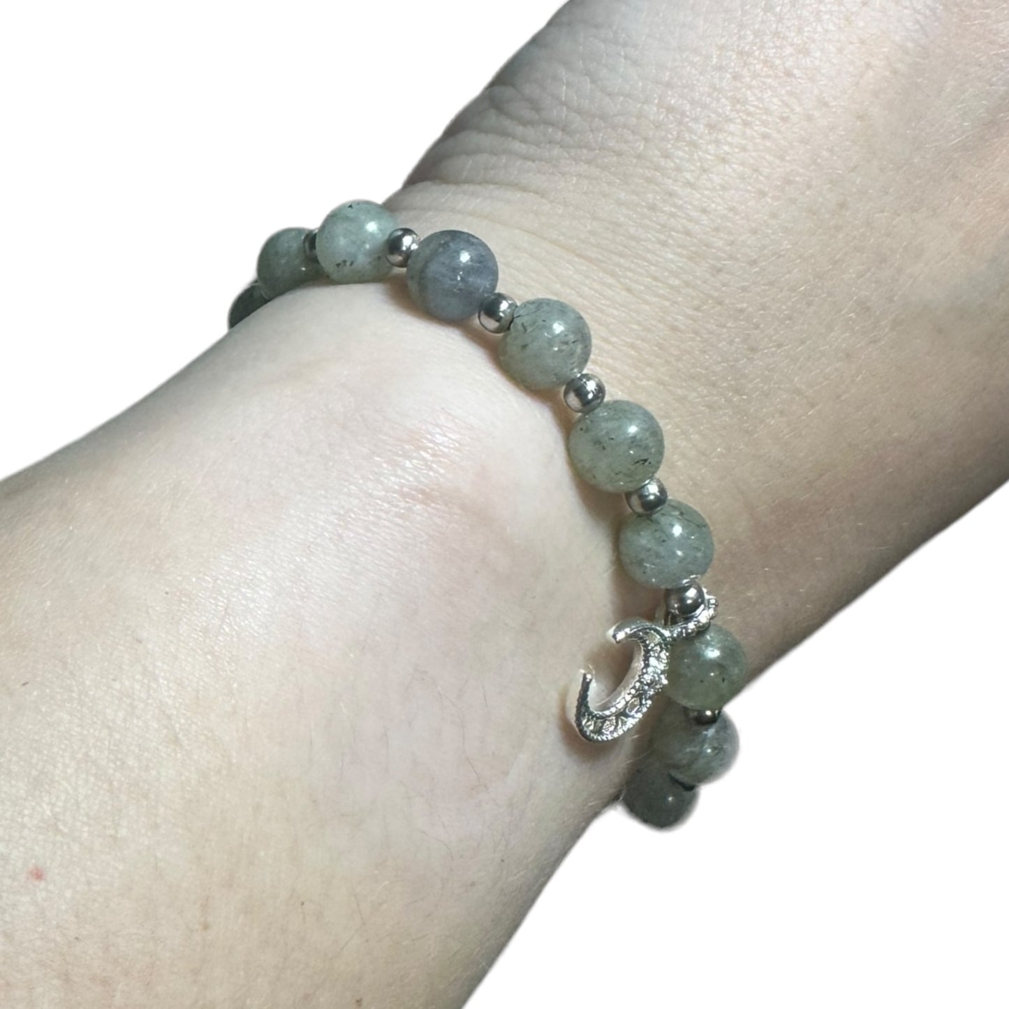 Labradorite Adjustable Moon/Star Crystal Bracelet