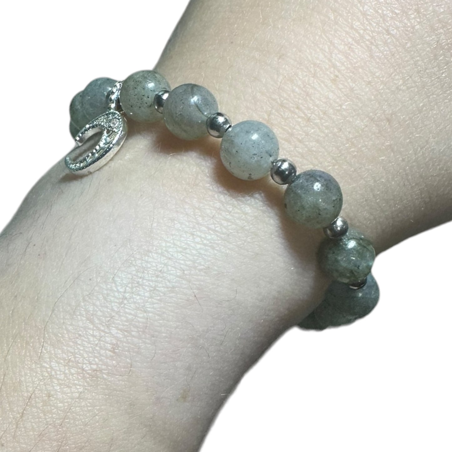 Labradorite Adjustable Moon/Star Crystal Bracelet