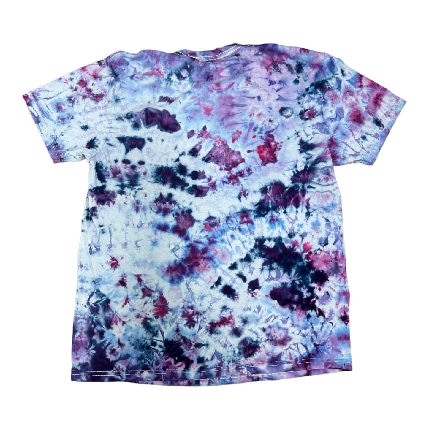 Adult Large Purple Hues Scrunch Ice Dye Tie Dye Shirt