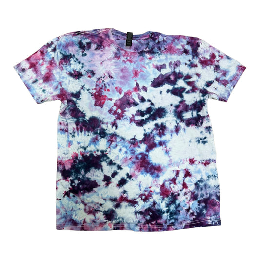 Adult Large Purple Hues Scrunch Ice Dye Tie Dye Shirt